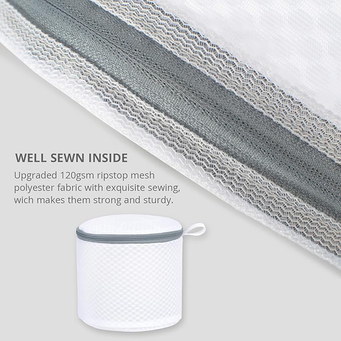 3 Pack Mesh Laundry Bags for Delicates, Mesh Bra Bags - Image 4