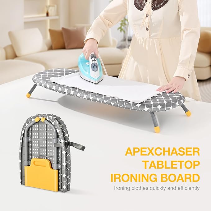 APEXCHASER Foldable Ironing Board, Tabletop Small Iron Board - Image 5
