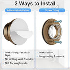 2PC Door Stoppers for Wall, 1.65 x 0.9 Inch Door Knob Wall Protector - Image 5