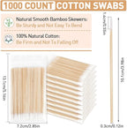 Fenshine 1000 Count Microblading Cotton Swab, Cotton Swabs Pointed Tip - Image 3