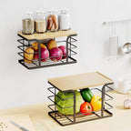 2 Pack Stackable Storage for Kitchen Laundry Pantry Organizers, Trash Bag Holder - Image 4