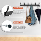 Coat Rack Wall Mounted, 6 Coat Hooks - Image 3