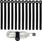 200PCS Reusable Fastening Cable Ties, 6-Inch Cable Straps Cable Management by HAVE+ME+TD