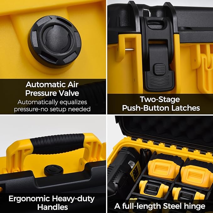 Case for Dewalt Battery – Waterproof Extra Large Hard Storage Box - Image 5