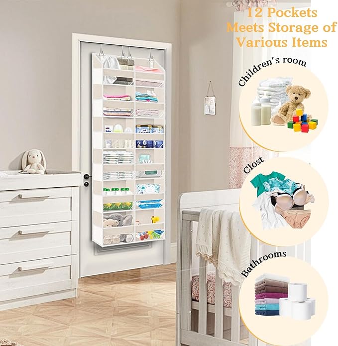 Ofiray-home Over the Door Organizer 6 Tiers, Extra Large Behind Door Storage of - Image 6