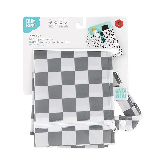 Bumkins Waterproof Wet Bag for Baby, Swim Suit, Cloth Diapers, Pump Parts - Image 6