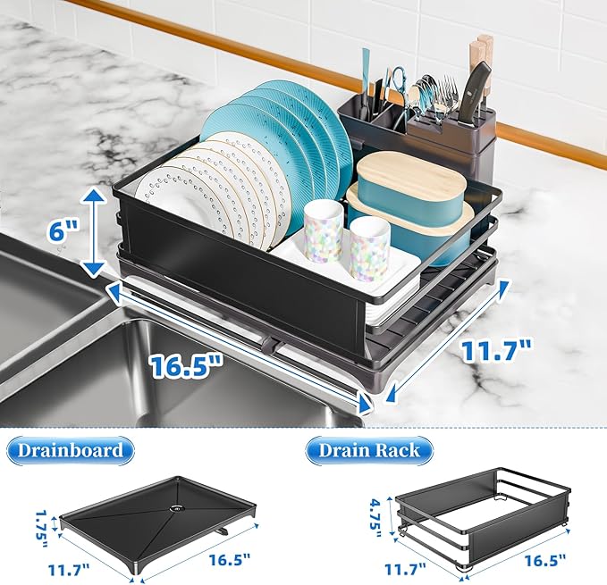Simple Trending Dish Drying Rack, Dish Drainer - Image 7