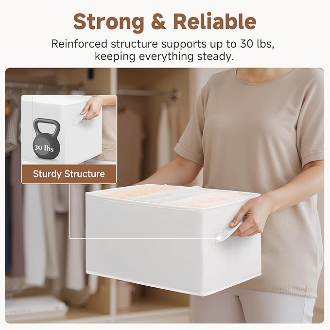 StorageWorks Collapsible Shelf Baskets, Storage Bins - Image 5