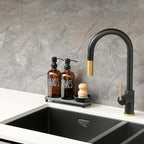 MOMEEMO Amber Glass Soap Dispenser Set Comes - Image 3