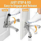 GoldPig Kickdown Door Stopper, 2 Packs Door Holder to Keep Door Open, 4 Inch - Image 2