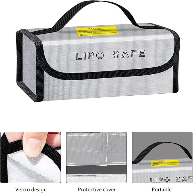 Lipo Battery Safe Bag Large Capatity Fireproof Bag - Image 4