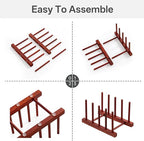 HBlife 2pcs Padauk Dish Drying Rack - Image 5