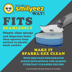 Smilyeez Blue Dotted Non-Scratch Scrubbing Sponge Refill - Image 3