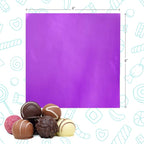LotFancy Foil Candy Wrappers for Chocolates, 4x4 inch, Square Colored Foil - Image 4