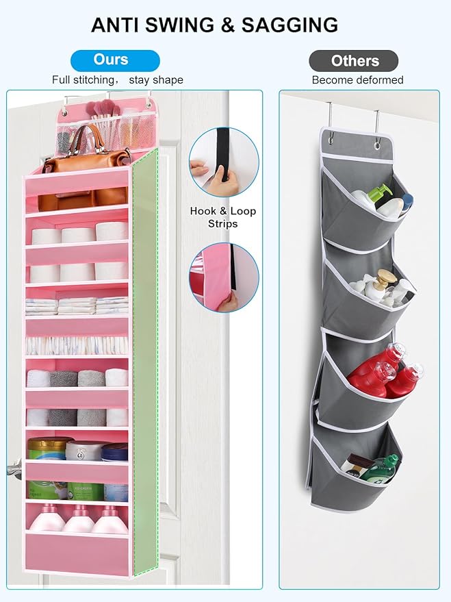 Over Door Hanging Organizer, No Tilt Baby Closet Organizer - Image 2