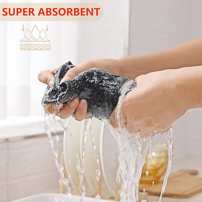 Kitinjoy 100% Cotton Waffle Weave Kitchen Hand Towels - Image 3