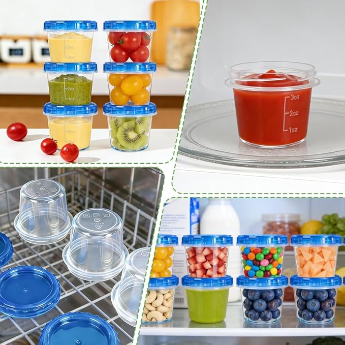 12 Pack 4oz Small Freezer Storage Containers - Image 7
