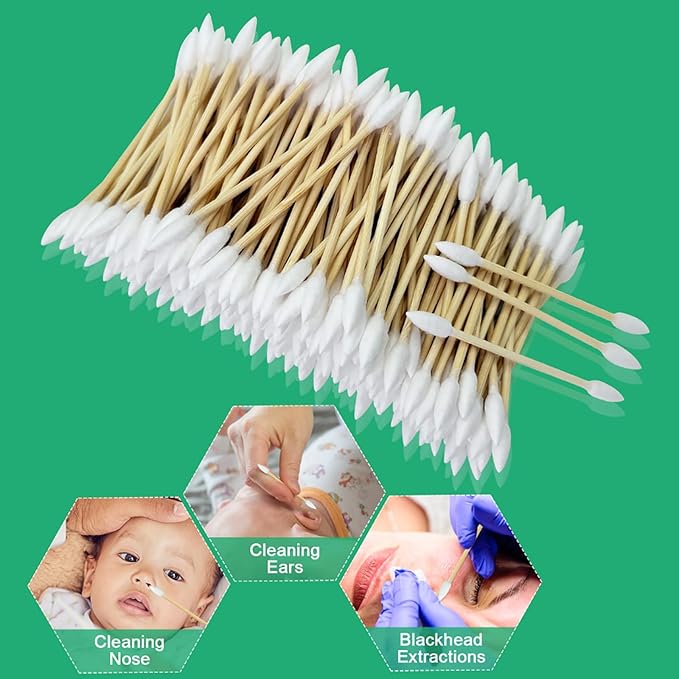 Egaageoi 800 Count Pointed Cotton Swabs - Image 7