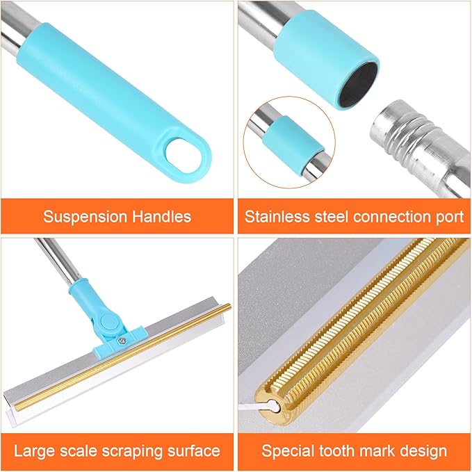 Carpet Rake for Pet Hair Removal, 2 in 1 Pet Hair Remover Tool - Image 5
