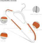 20 Pack Heavy Duty Plastic Hangers, Non Slip Clothes Hangers - Image 2