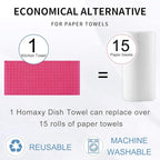 Homaxy 100% Cotton Terry Kitchen Towels, Checkered Designed, Soft and Super - Image 8