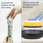 Dish Brush with Soap Dispenser Storage Set with 2 PCS Brush Refills & Holder - Image 3