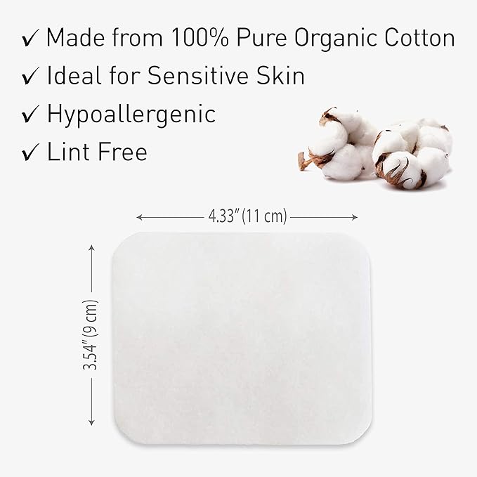 DESTALYA Baby Cotton Pads for Diaper Change | Large Cotton Squares for - Image 6