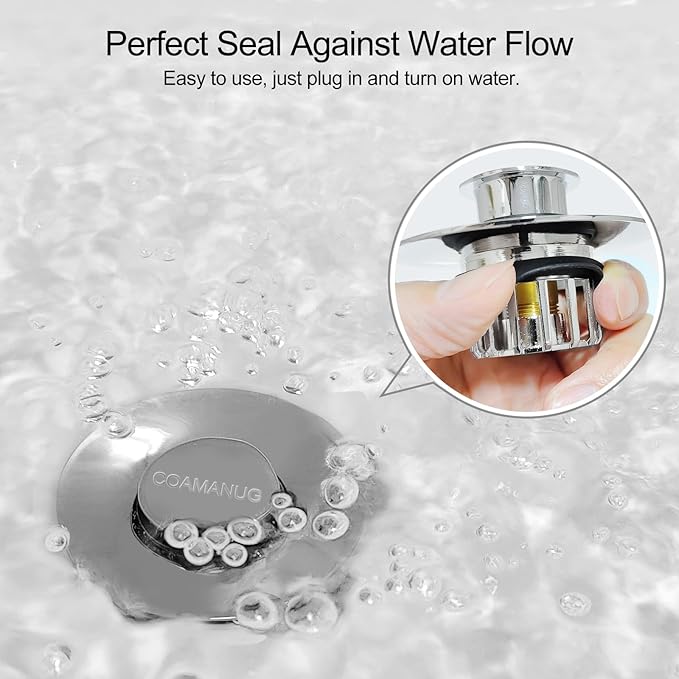 Bathtub Stopper | Shower Drain Hair Catcher, Pop-up Tub Stopper - Image 9