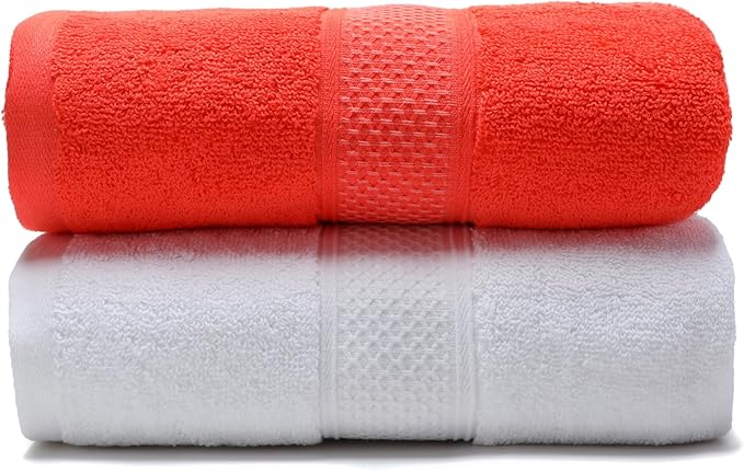 Cotton Bath Towels Set, 2-Piece Set Super Absorbent Quick Drying, Suitable - Image 4