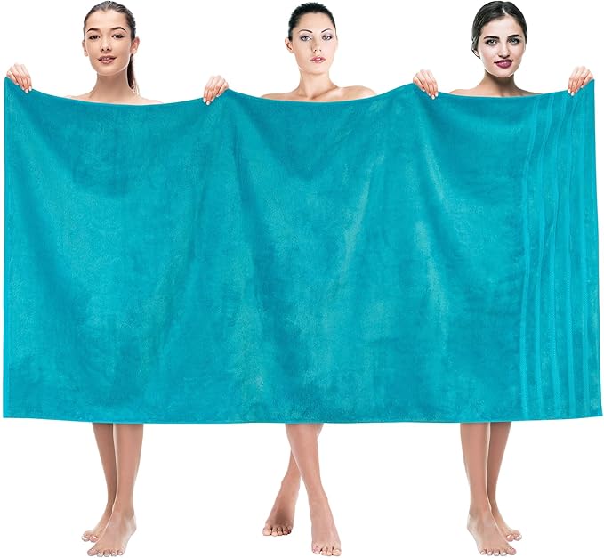 American Soft Linen 35x70 Jumbo Large Bath Towel, 600 GSM 100% Cotton Turkish by AmericanSoftLinen