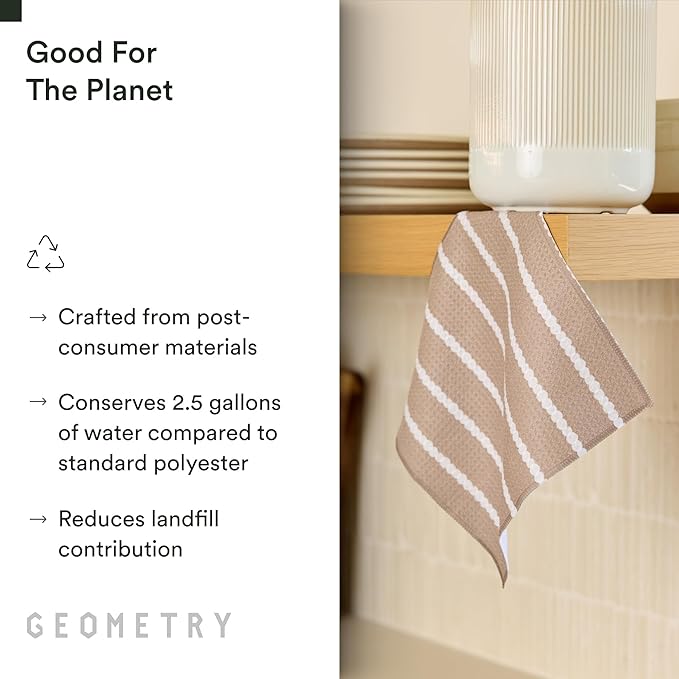 GEOMETRY Dishcloth – Evergreen Collection – Quick-Dry, Ultra-Absorbent - Image 3
