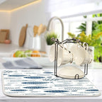 Cartoon Fish Dish Drying Mat for Kitchen Counter Absorbent Microfiber Drying Pad - Image 5