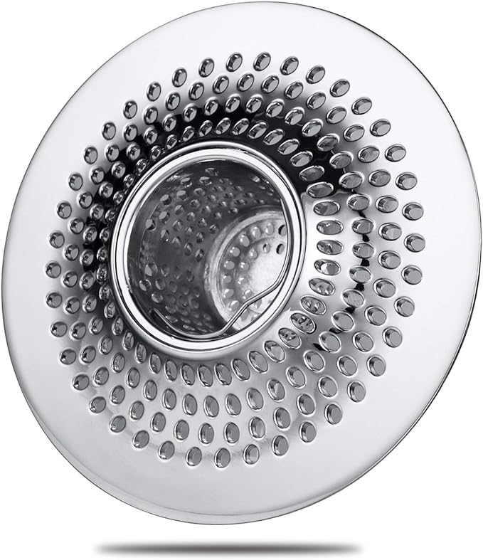MFTEK Drain Hair Catcher Tub Drain Protector, Stainless Steel Bathtub Shower by MFTEK