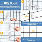 20Pcs Gridwall Hooks, Metal Grid Panel Hanging Peg Hooks, Grid Wall Accessory - Image 6