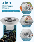 Hygie Rinse All Metal Sink Drain Strainer - Image 4