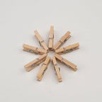 Wooden Clothes Pins, Natural Wood, 50 Pack, 1 Inch, Mini Wooden Rust Resistant - Image 5
