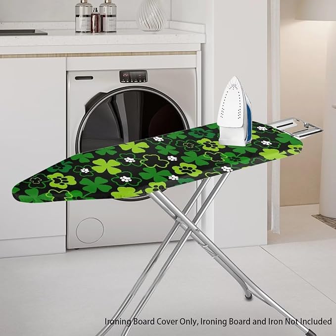 Ironing Board Cover and Pad Green Leaf Thick Padding Standard Size Iron Board - Image 2