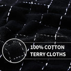 Homaxy 100% Cotton Terry Kitchen Towels, Checkered Designed, Soft and Super - Image 2