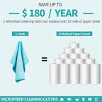 HOMERHYME Microfiber Cleaning Cloth, 20 Pack Cleaning Rags, Washable Reusable - Image 6