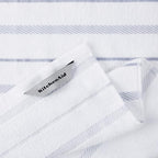 KitchenAid Albany Kitchen Towel 4-Pack Set, Lavender Cream/White - Image 4