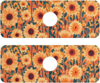 Kitchen Sink Splash Guard 2 PCS 14.7 Inch Sink Faucet Mat Splash Guard by Eyanle