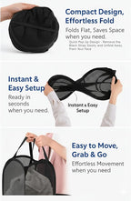 2-in-1 hanging laundry hamper Bag + Pop-up mesh laundry basket, XL Over the - Image 6