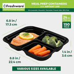 Freshware Meal Prep Containers 3 Compartment - Image 4