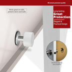2 Pack Door Stoppers Stop with Extra Stickers, Self-Adhesive Door Stops with - Image 2