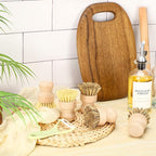 12 Pcs Bamboo Dish Brush, Wooden Scrubber Sisal Bristle Kitchen Wood Brushes - Image 6