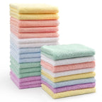 HOMEXCEL Baby Washcloths 24 Pack-Microfiber Coral Fleece Baby Bath Face Towel 7 by HOMEXCEL
