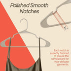 Plastic Clothes Hangers – Heavy Duty Hanger Set, - Image 6