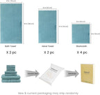 SEMAXE Bath Towel Set, 100% Cotton Bathroom Towels - Image 2