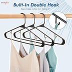 HOUSE DAY Plastic Hangers 20 Pack, Space Saving Clothes Hangers - Image 4