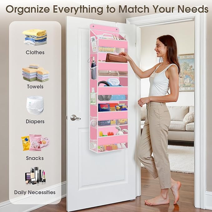 5-Tier Over The Door Organizer Hanging Storage Organizers - Image 6